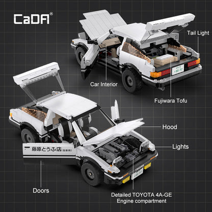 CaDA Initial D 1:12 Toyota Trueno AE86 C61024W