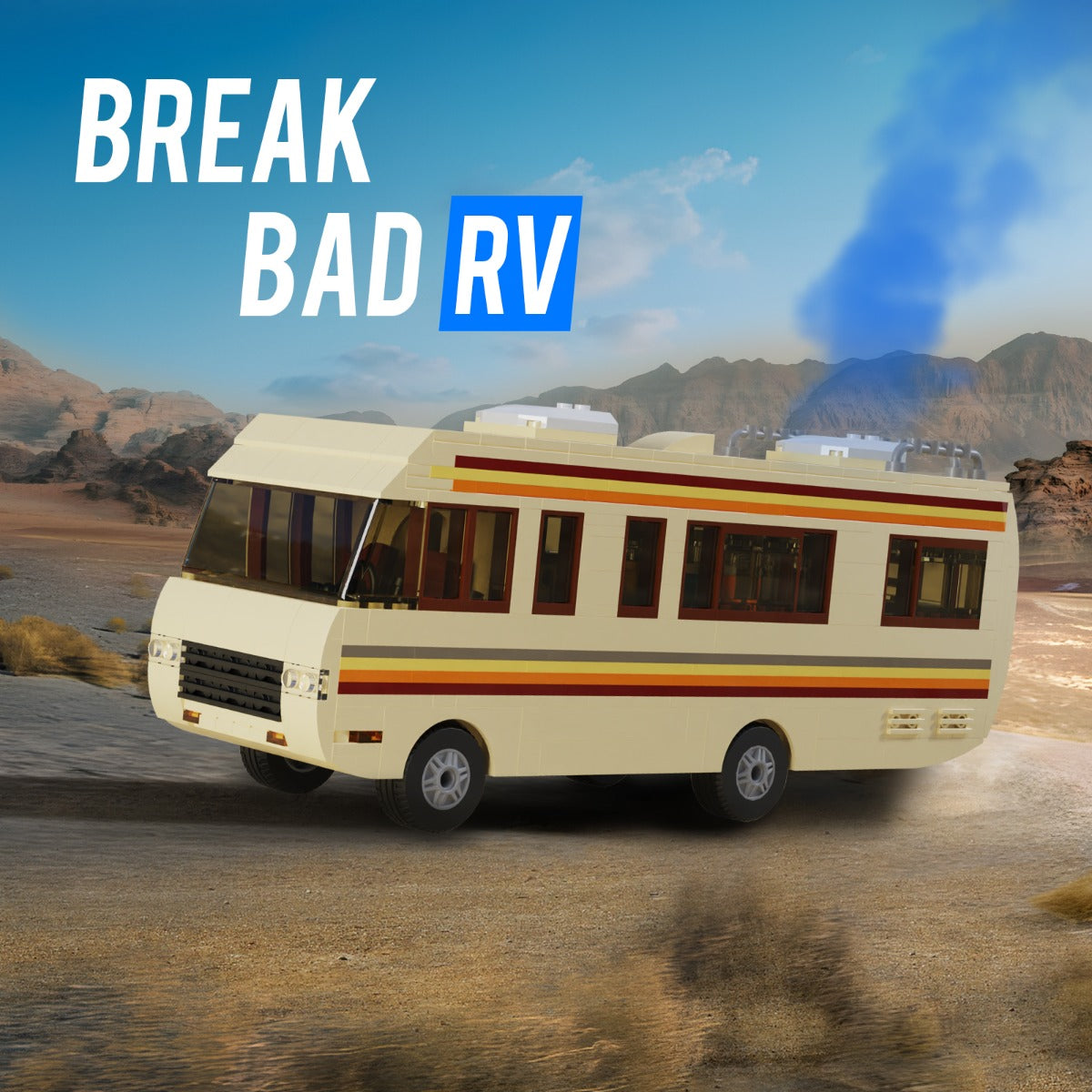 Breaking Bad Mobile Lab / RV Model with Interior and Paper Instruction MOC Building Toys Set