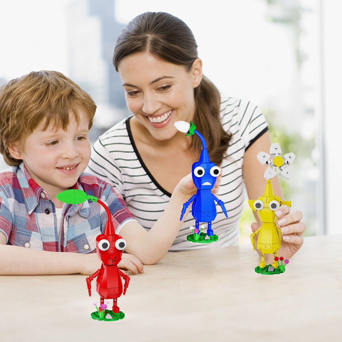 MOC Pikmin 3 in 1 game figure