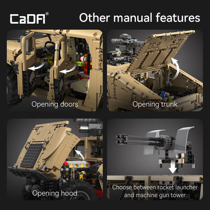 Cada 1:8 HUMVEE Vehicle C61036W