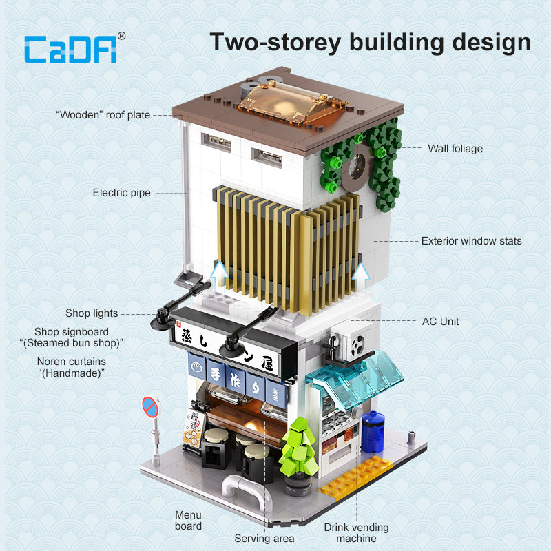 CaDA Buildings Japanese Storefront Series Steamed Bun Shop C66006W