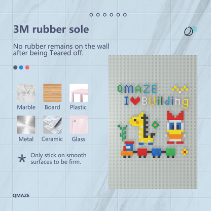 Stickable and Peelable Baseplates x 6 Pack