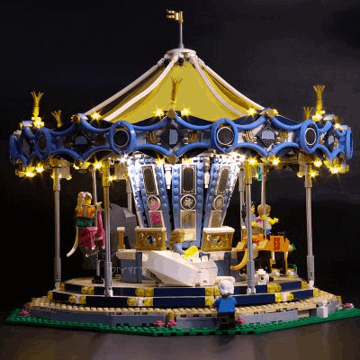 LEGO 10257 Led Light Carousel Toys Brick kits V.Basic