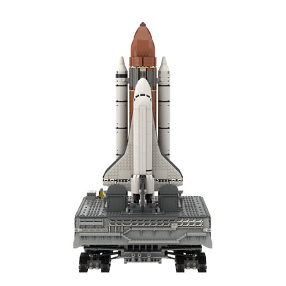 MOC NASA Space Shuttle with Mobile Launcher Platform and Crawler-transporter set building blocks kit with compatible bricks