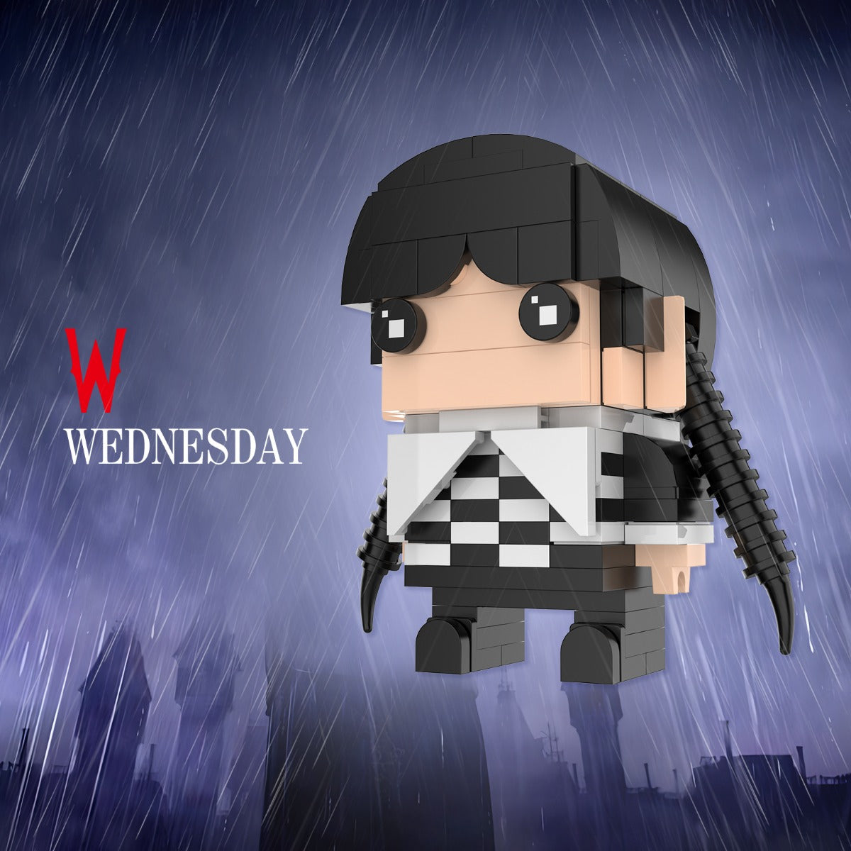 MOC wednesday adams and hand The Addams Family building blocks kit with compatible bricks