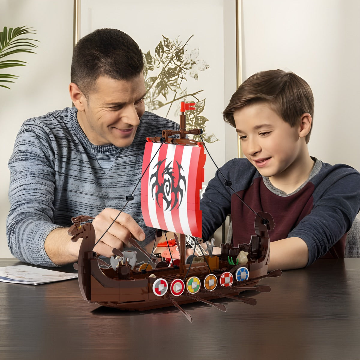 MOC-58275 Viking Longship Valheim including gift box and physical manual