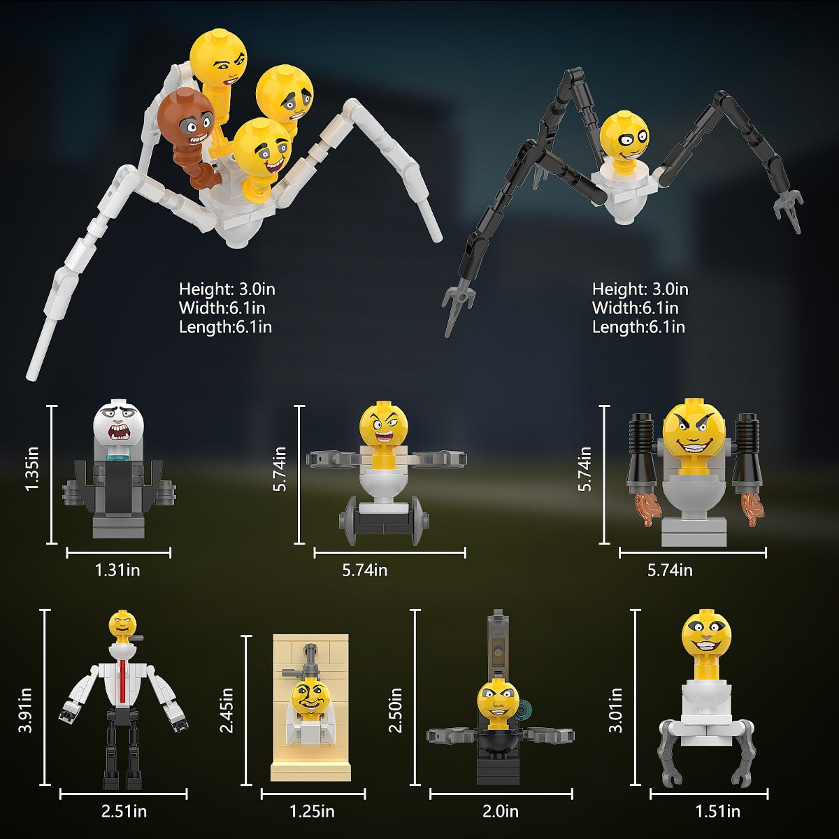 MOC Skibidi Toilet Battle Pack