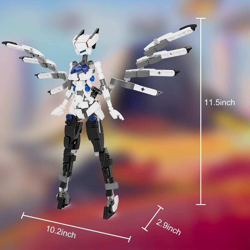 MOC Mobile Suit Girl Robot set