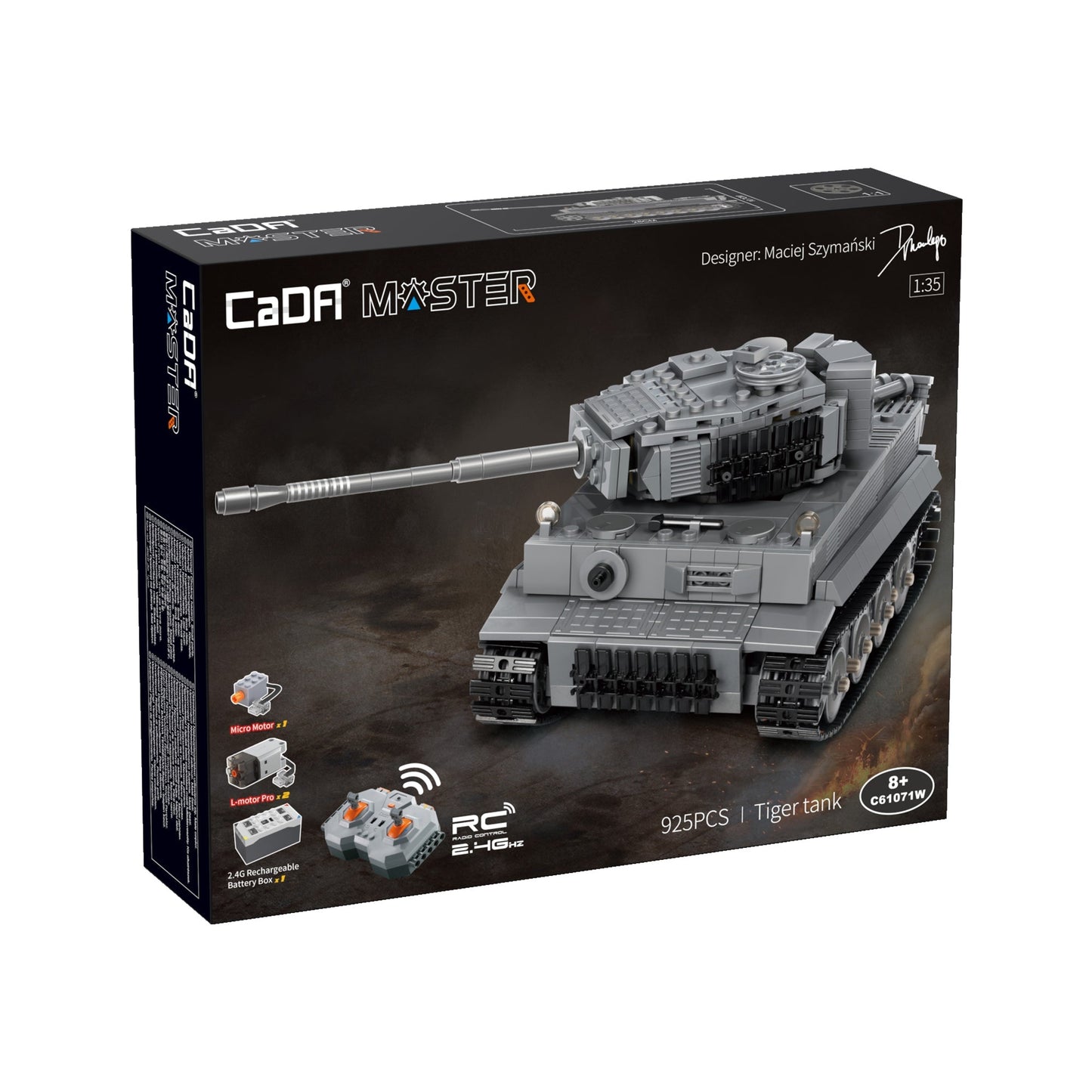 CaDA Master WW II German Tiger Tank C61071W