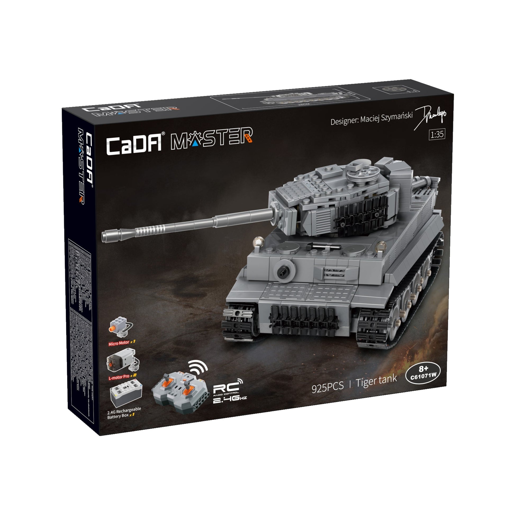 CaDA Master WW II German Tiger Tank C61071W
