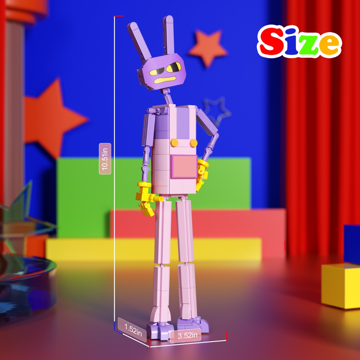 MOC The Amazing Digital Circus Jax 304 pieces