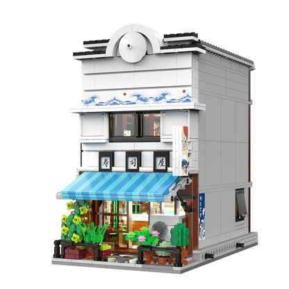 CaDA Buildings Japanese Storefront Series Sushi Shop C66018W