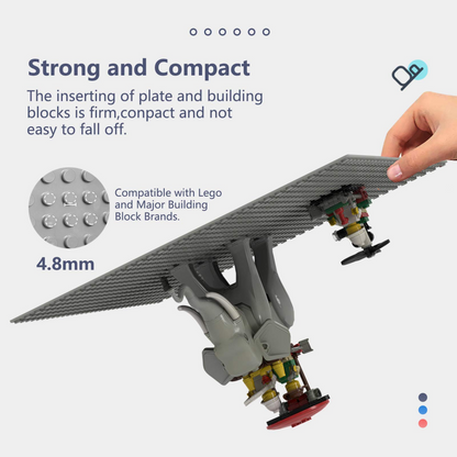 Stickable and Peelable Baseplates x 6 Pack