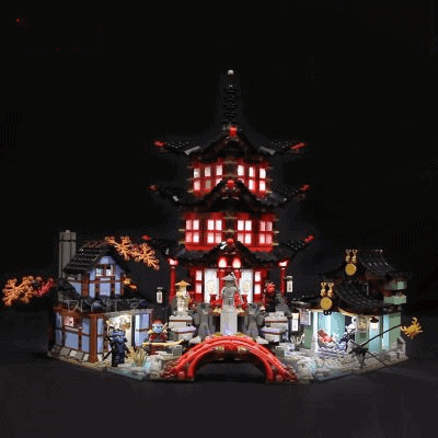 LEGO 70751 Led Light Temple of Airjitzu Brick kits