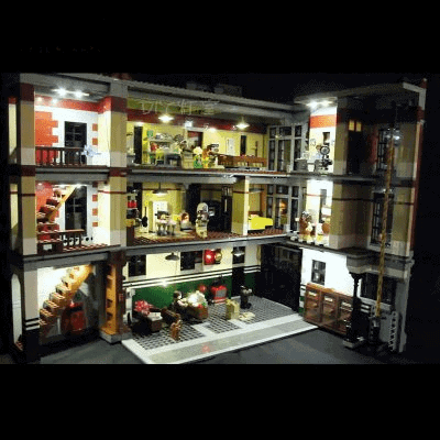 LEGO 75827 Led Light Ghostbusters Firehouse Headquarters Brick kits V.Basic
