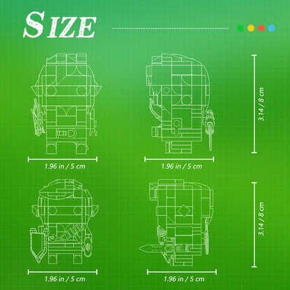 Breath of The Wild Link Building Kit, Game Character Model Building Block Sets Unique BOTW Decorations