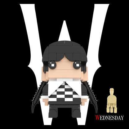MOC wednesday adams and hand The Addams Family building blocks kit with compatible bricks