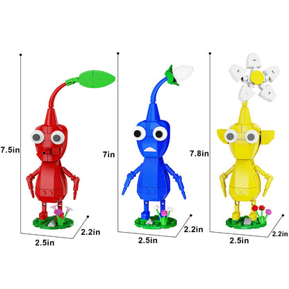 MOC Pikmin 3 in 1 game figure