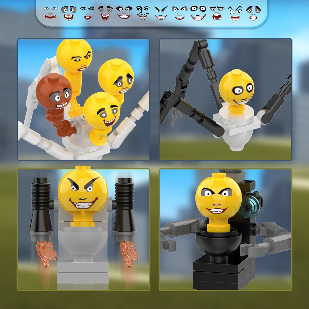 MOC Skibidi Toilet Battle Pack