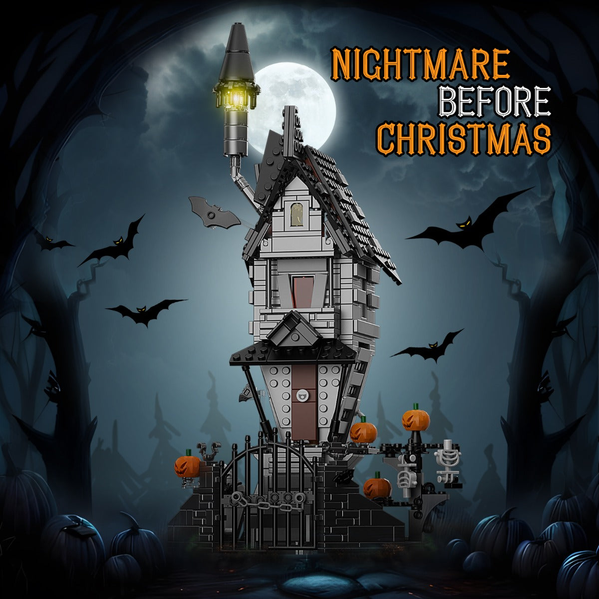 MOC-18780 Jack Skellington's House - Nightmare Before Christmas