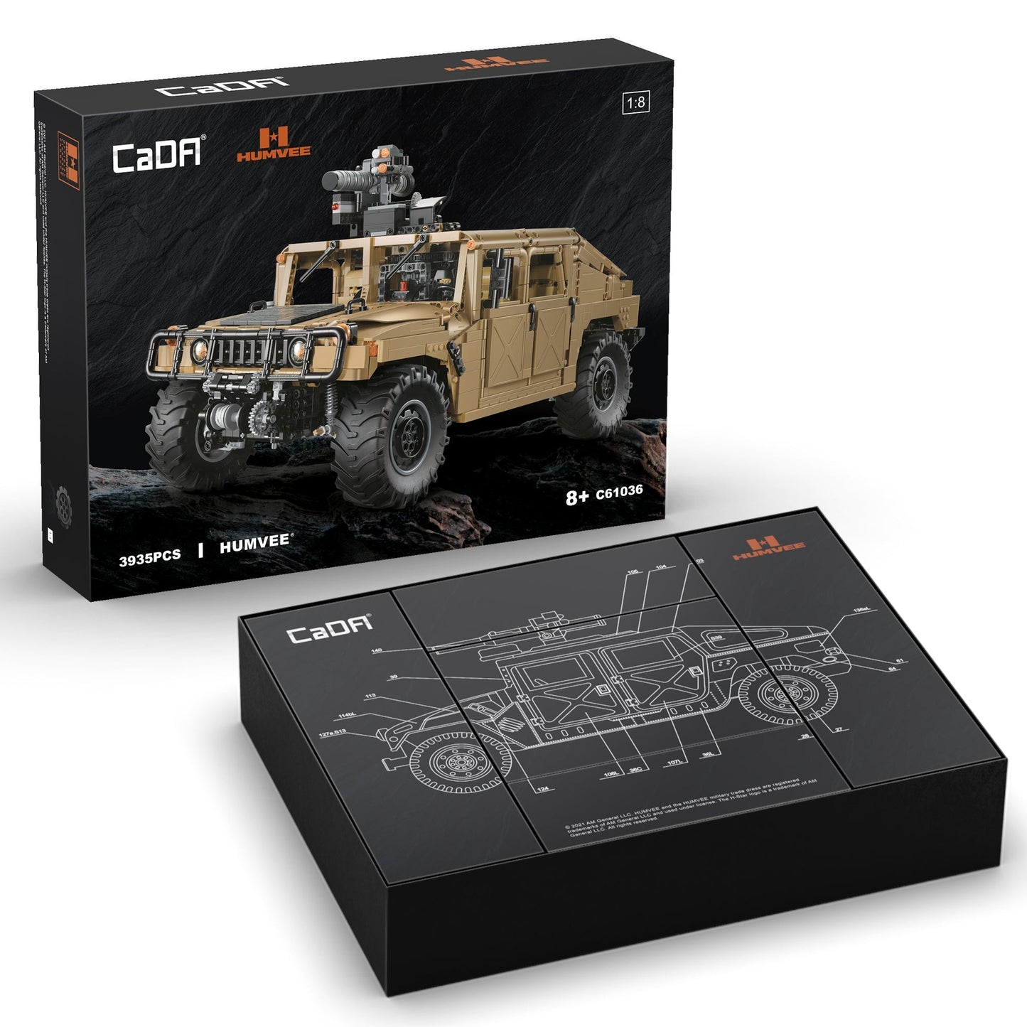 Cada 1:8 HUMVEE Vehicle C61036W