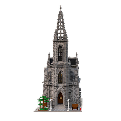 MOC-29962 Modular Cathedral Building building blocks kit with compatible bricks