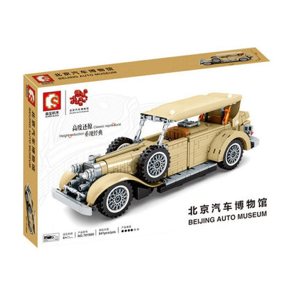 701900 Technic Series 841pcs Beijing Automobile Museum-LinKen Retro Classic Car Building Block Toy Ship From China
