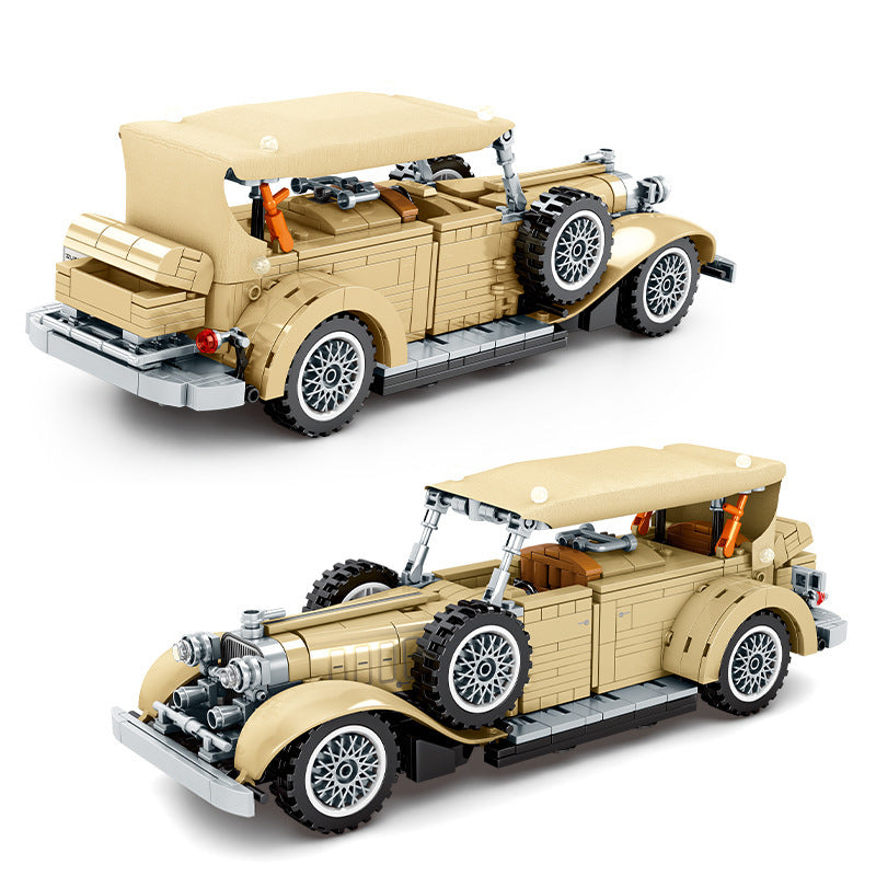 701900 Technic Series 841pcs Beijing Automobile Museum-LinKen Retro Classic Car Building Block Toy Ship From China