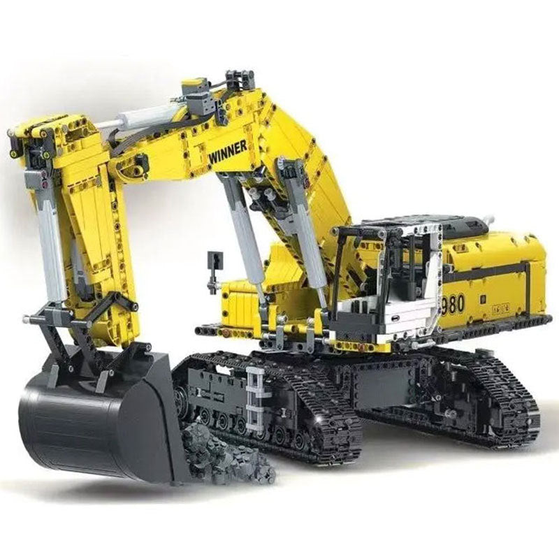 7121 High-Tech Series Excavating Machinery 1:40 Model Building Blocks 2071pcs Bricks Remote Control Car With Motor Ship From 3-7 Days Delivery