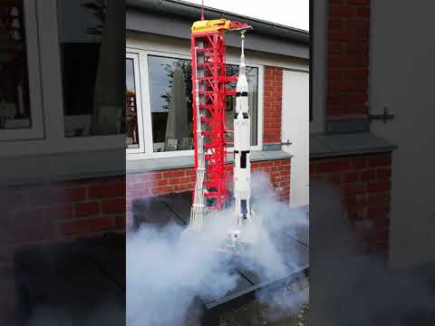 MOC NASA Saturn-V Launch Umbilical Tower building blocks kit with compatible bricks