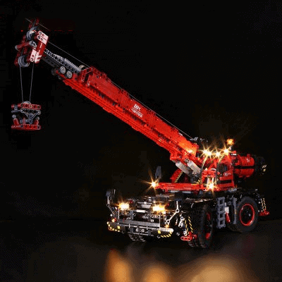 LEGO 42082 Led Light Terrain Crane Brick kits