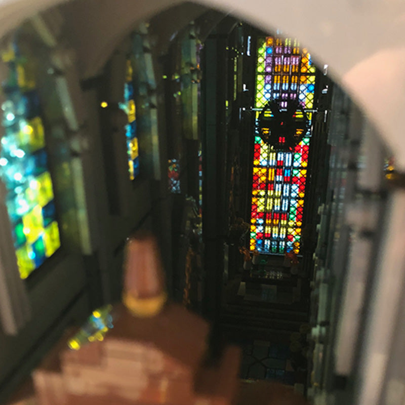 MOC-29962 Modular Cathedral Building building blocks kit with compatible bricks