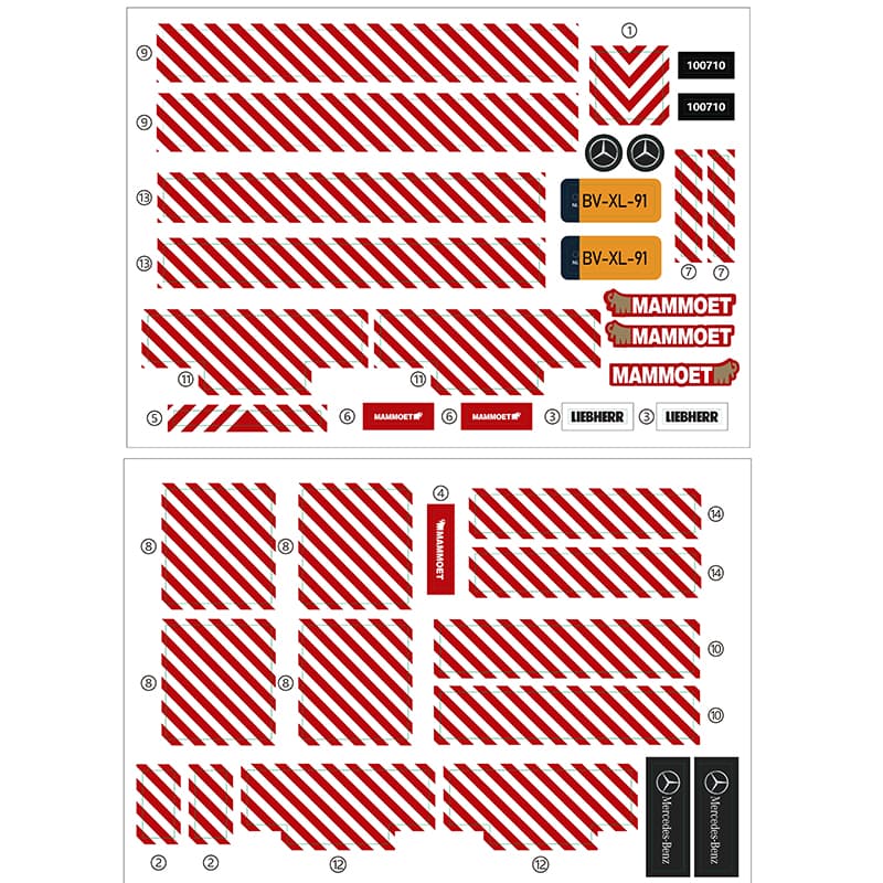 Special sticker for Liebherr LTM11200 Crane Final 15