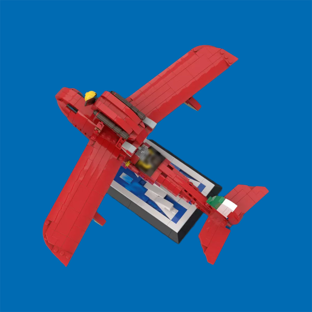 MOC-116736 Hayao Miyazaki Porco Rosso Savoia S21 1/28 building blocks series bricks set