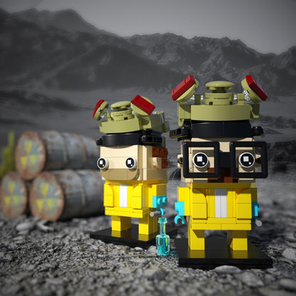 MOC Breaking Bad white and pink building blocks including gift box and physical manual