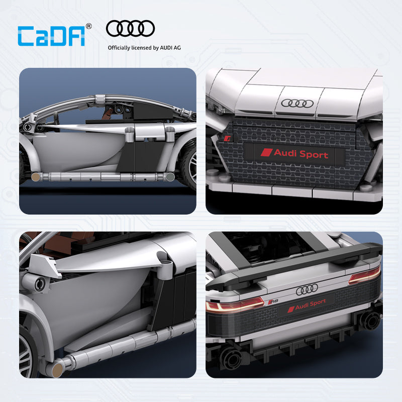 Cada Bricks 1: 14 Audi R8 Coupe C57012W
