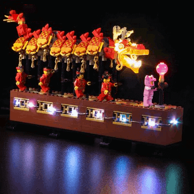LEGO 80102 Led Light Dragon Dance Brick kits