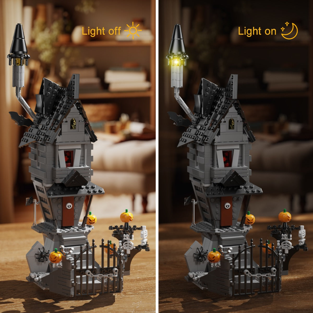 MOC-18780 Jack Skellington's House - Nightmare Before Christmas including gift box and physical manual