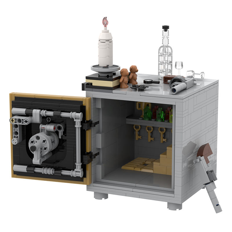 MOC Sheriff's Safe with Combination Lock building blocks series bricks set