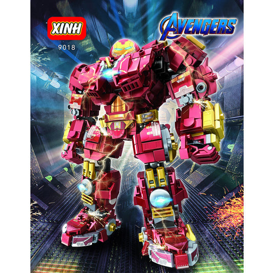 9018 Super British Anti-Hulk Armored Iron Minifigure Mech Model Building Blocks Toy Ship From China