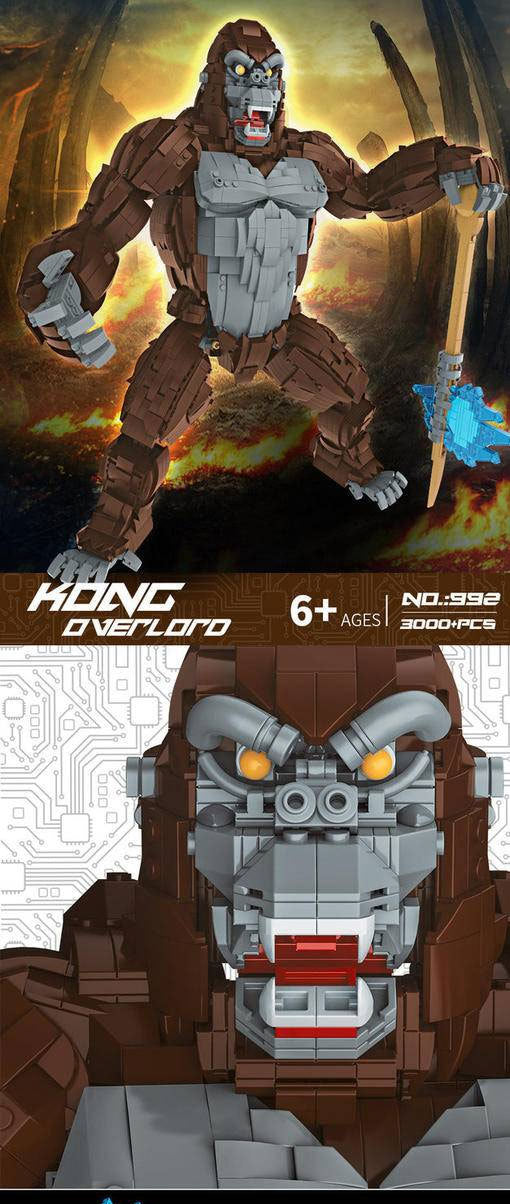 992 Movie &amp; Game Series KING KONG OVERLORD Building Blocks 3000pcs Bricks From China