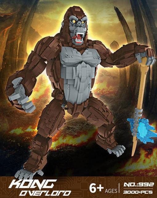 992 Movie &amp; Games KING KONG OVERLORD Building Blocks 3000pcs Bricks Toys Model Ship From Europe 3-7 Days Delivery
