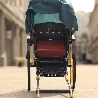 AchKo 50014 Moc Technic ShangHai Gold Rickshaws Model Building Blocks 347pcs Bricks  from China.