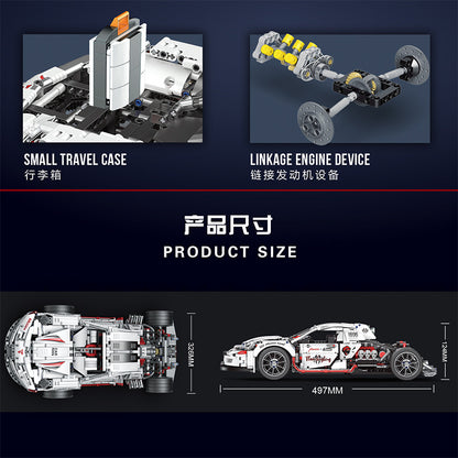 BrickCool KC010 Technic Flame Kingkong Cool modified car building blocks 1995pcs Toys For Gift ship from China