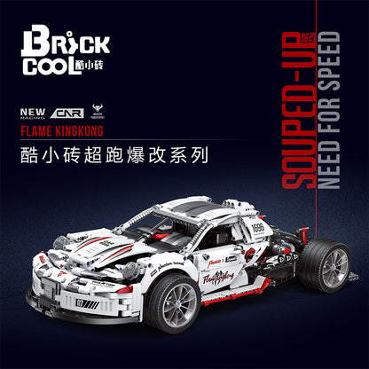 BrickCool KC010 Technic Flame Kingkong Cool modified car building blocks 1995pcs Toys For Gift ship from China