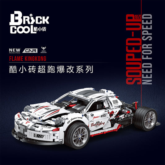 BrickCool KC010 Technic Flame Kingkong Cool modified car building blocks 1995pcs Toys For Gift ship from China