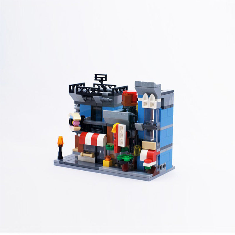 BuildMOC MOC-4808 small particles puzzle toy  mini street view from China [PDF manual]