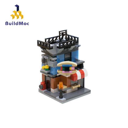 BuildMOC MOC-4808 small particles puzzle toy  mini street view from China [PDF manual]