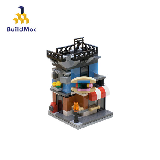 BuildMOC MOC-4808 small particles puzzle toy  mini street view from China [PDF manual]