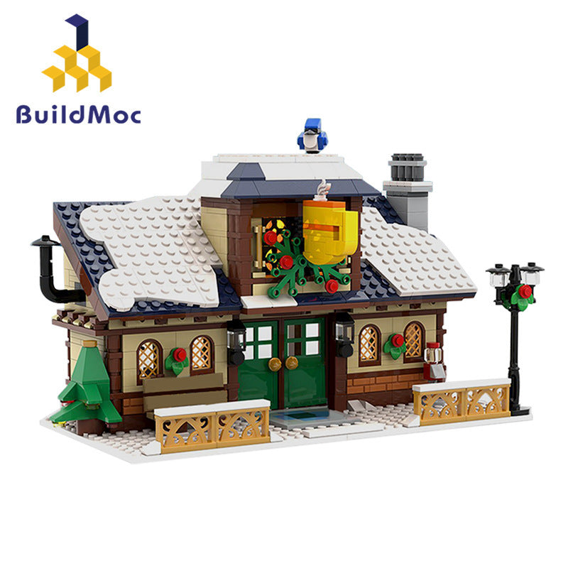 BuildMoc C6035 "Creative” Winter Village Cafe Building Block Toys From China [PDF manual]